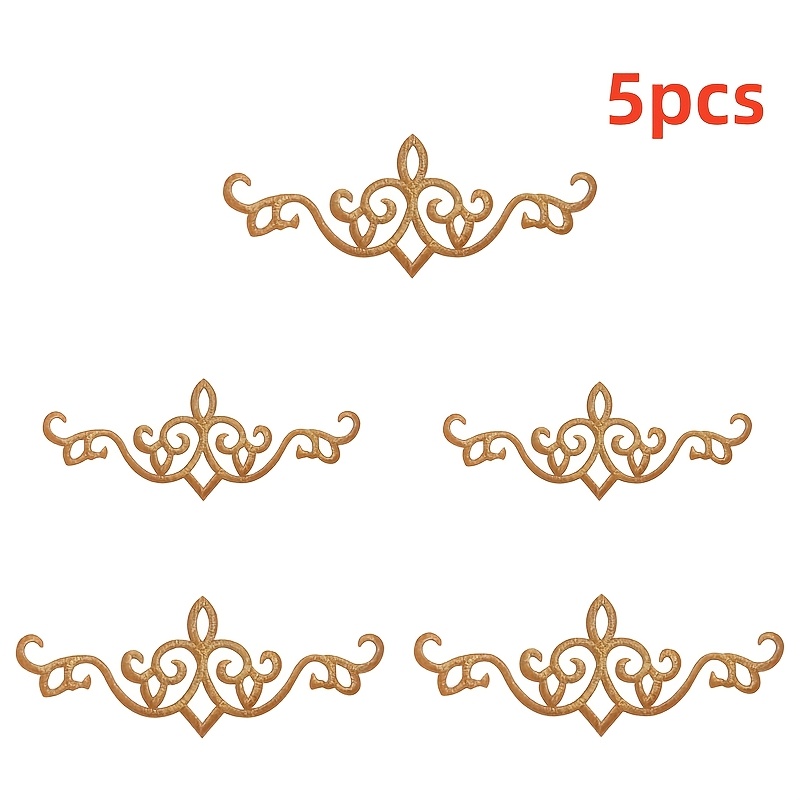 Embroidery Meaning - 5개의 패턴 자수 패치로 구성된 세트로,