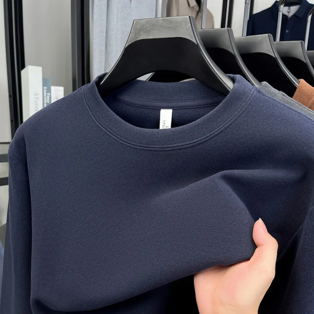 부드러운 면 소재의 고급 브랜드 남성용 긴팔 라운드넥  - Embroidery Cotton Shirt 리뷰 및 가격